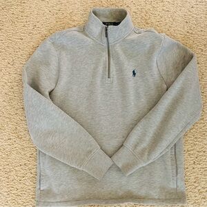 Polo by Ralph Lauren Gray Quarter-Zip Sweatshirt